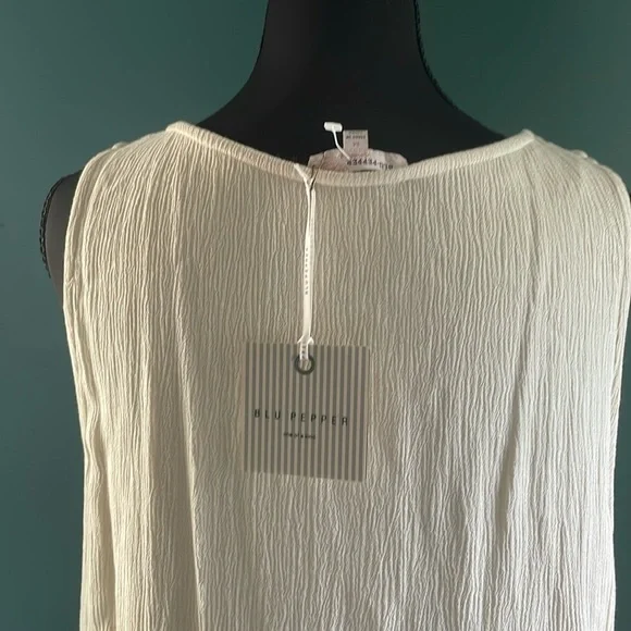 Blu Pepper Cream Lace Detail dress - Picture 7 of 7